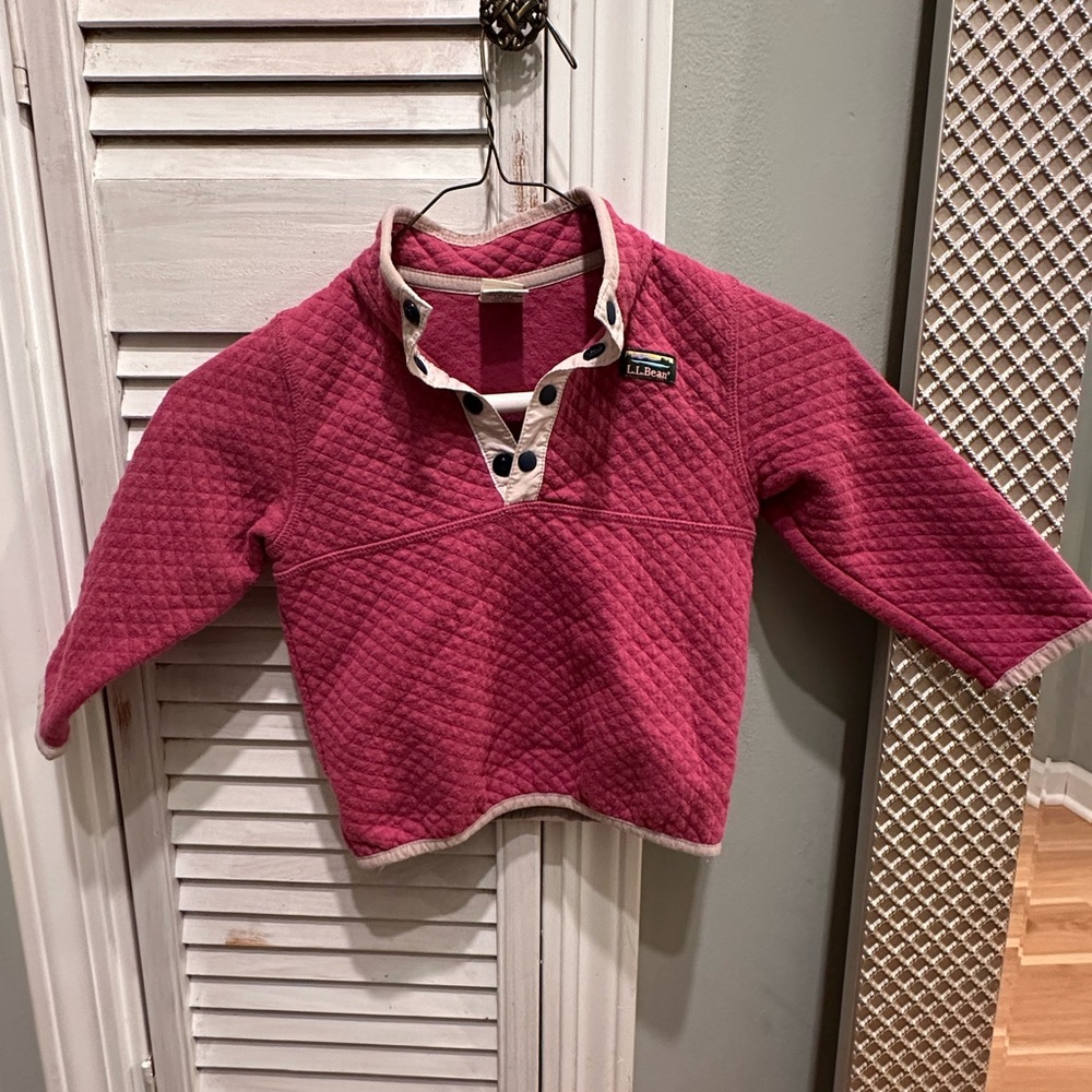L.L. Bean Fuchsia Quilted Top